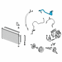 OEM Honda Insight Pipe, Air Conditioner Diagram - 80321-TM8-A01