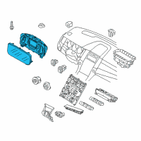 OEM 2016 Ford Taurus Cluster Assembly Diagram - GG1Z-10849-LA