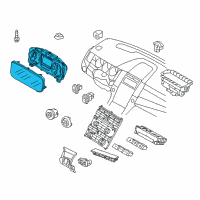 OEM 2014 Ford Special Service Police Sedan Cluster Assembly Diagram - EG1Z-10849-JA