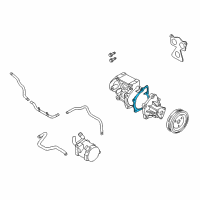 OEM Hyundai Sonata Gasket-Water Pump Diagram - 25124-2G800