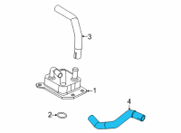 OEM 2021 Nissan Rogue Hose-Water, Oil Cooler Diagram - 21306-6RA0A