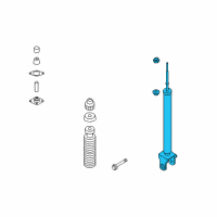 OEM 2009 Nissan Altima ABSORBER Kit-Shock, Rear Diagram - E6210-JA01A