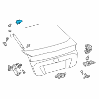 OEM 2018 Toyota Prius Hinge Diagram - 68810-47061