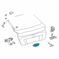 OEM Toyota Tail Gate Switch Diagram - 84840-47040