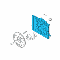 OEM 2020 Kia Cadenza SHROUD-Radiator Diagram - 253503R200