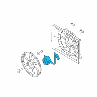 OEM 2015 Hyundai Azera Motor-Radiator Cooling Fan Diagram - 25386-3V910