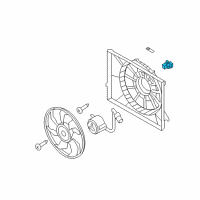 Genuine Cadillac Cooling Fan Resistors diagram