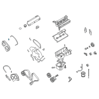 OEM 2003 Kia Sorento Gasket-Timing Cover Diagram - 2136339800