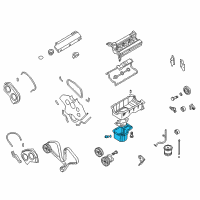 OEM 2004 Kia Sorento Pan Assembly-Engine Oil Diagram - 2151039851