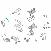 OEM 2004 Kia Sorento Gasket-Timing Cover Diagram - 2136239800