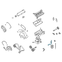 OEM 2004 Kia Sorento Guide Assembly-Oil Level Diagram - 2662039851