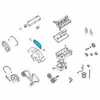 OEM Kia Sorento Gasket-Timing Cover Diagram - 2135539800