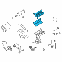 OEM 2006 Kia Sorento Cover Assembly-Rocker LH Diagram - 2241039811