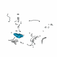 OEM 2009 Toyota Corolla Tank Sub-Assembly, Fuel Diagram - 77001-02800