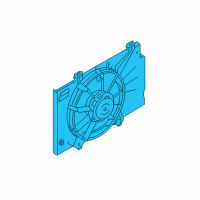 OEM Ford Fiesta Fan Assembly Diagram - C1BZ-8C607-WF