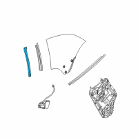 OEM 2009 Infiniti G37 Weatherstrip-Side Window Diagram - 83330-JJ50A