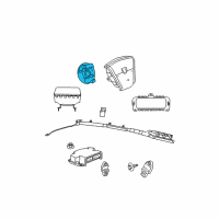 OEM 2010 Chrysler PT Cruiser CLKSPRING-Steering Column Control Mod Diagram - 68003217AF
