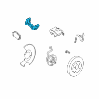 OEM Pontiac Caliper Support Diagram - 22705377