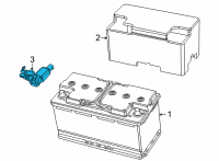 OEM Jeep Grand Wagoneer BATTERY Diagram - 68289209AB