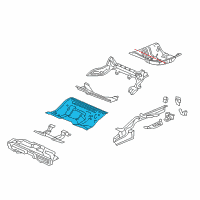 OEM 2018 Honda Civic Floor, Rear Diagram - 65511-TBA-A00ZZ