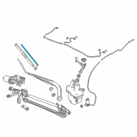 OEM Honda Accord RUBBER, BLADE (400MM) Diagram - 76632-T7A-033