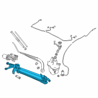 OEM 2018 Honda Accord Link, FR. Wiper Diagram - 76530-TVA-A01