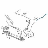 OEM Honda Accord Tube Sub-Assy. (680MM) Diagram - 76820-TVA-A01