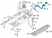 OEM 2022 Ford F-150 PIPE - FUEL FILLER Diagram - ML3Z-9034-B