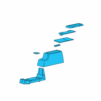 OEM Ford Freestar Console Assembly Diagram - 3F2Z-17045A36-CAC