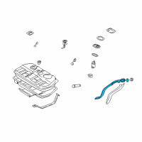 OEM Hyundai Santa Fe Filler Neck & Hose Assembly Diagram - 31030-26330