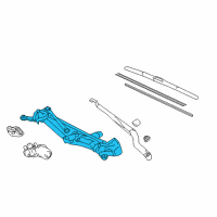 OEM 2011 Lexus CT200h Link Assembly, Front WIPER Diagram - 85150-76020