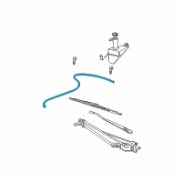 OEM 2005 Ford F-350 Super Duty Washer Hose Diagram - 5C3Z-17K605-A