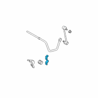 OEM 2004 Toyota Camry Stabilizer Bar Clamp Diagram - 48832-33050