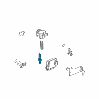 OEM Nissan Xterra Spark Plug Diagram - 22401-5M014