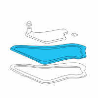 OEM Cadillac Eldorado Automatic Transmission Pan Gasket Diagram - 24204624