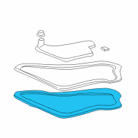 OEM 1998 Pontiac Grand Prix Pan Kit, Automatic Transmission Oil (M6) *Includes Pan, Ma Diagram - 24211988