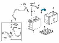 OEM Honda Civic SENSOR, BATTERY Diagram - 38920-T31-H01