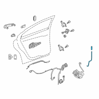 OEM 2016 Chevrolet Malibu Limited Lock Rod Diagram - 22751449
