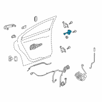 OEM Chevrolet Malibu Link Asm-Rear Side Door Check Diagram - 22862875