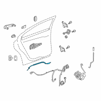 OEM 2016 Chevrolet Malibu Limited Lock Cable Diagram - 25941391
