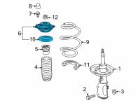 OEM 2022 Cadillac XT4 Strut Mount Diagram - 84600971