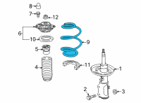 OEM 2021 Buick Envision Coil Spring Diagram - 84951031