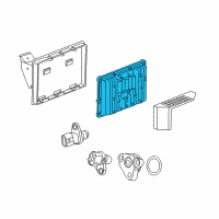 OEM 2015 GMC Sierra 3500 HD Engine Control Module Assembly (W/O Calibration) E86 Service-No Start Diagram - 12658036