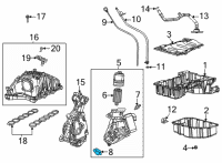 OEM Jeep Gladiator Gasket-Oil Filter Housing Diagram - 68505111AA