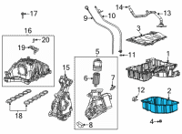 OEM 2022 Jeep Gladiator Pan-Oil Diagram - 68504392AA