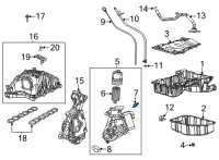 OEM 2018 Jeep Wrangler Sensor-Oil Pressure Diagram - 68283346AD