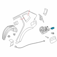 OEM 2014 BMW X3 Filler Flap Actuator Diagram - 67-11-7-193-172