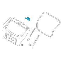 OEM 2009 Hyundai Accent Hinge Assembly-Tail Gate Diagram - 79770-1E200