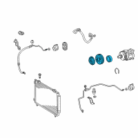 OEM 2007 Toyota Matrix Clutch & Pulley Diagram - 88410-02130