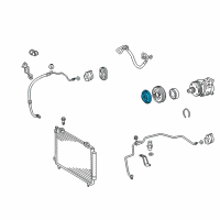 OEM 2003 Toyota Corolla Clutch Plate & Hub Assembly Diagram - 88403-02050